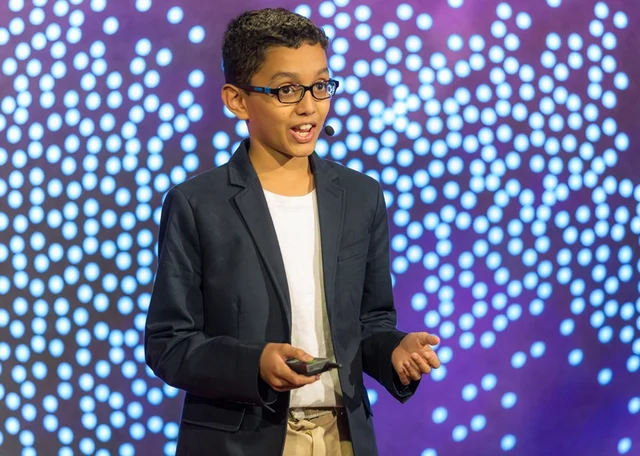 Haaziq Kazi speaks at TED-Ed Weekend – June 17, 2017, TED HQ, New York, NY. Photo: Ryan Lash/TED