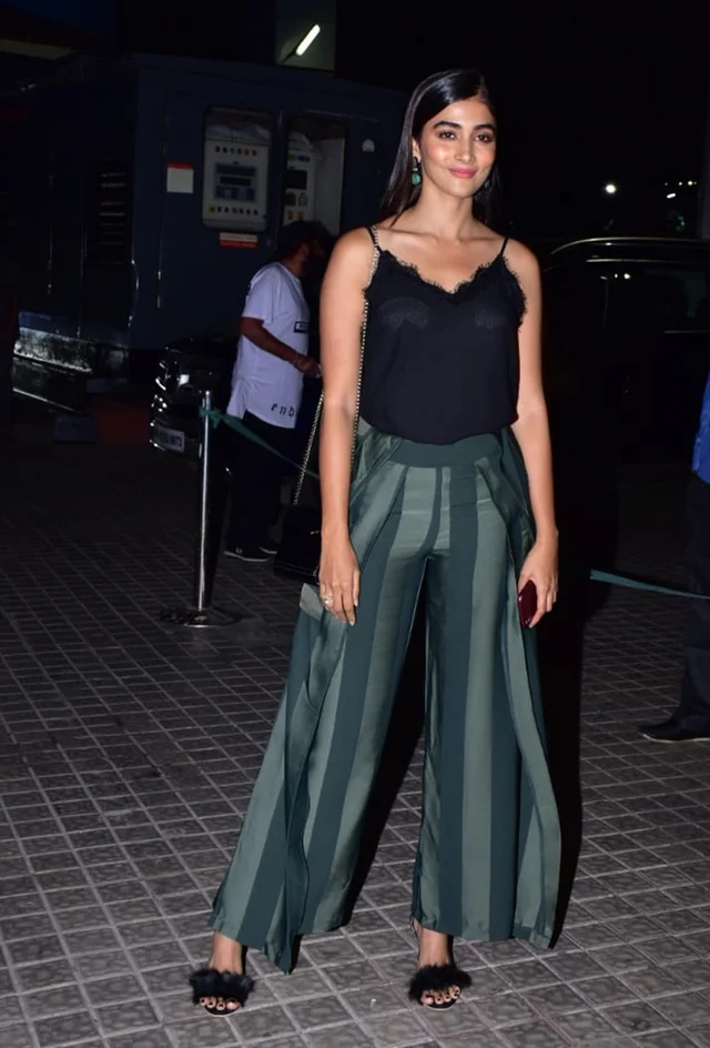 Pooja Hegde at Kedarnath special screening in Mumbai. /Photo by Viral Bhayani