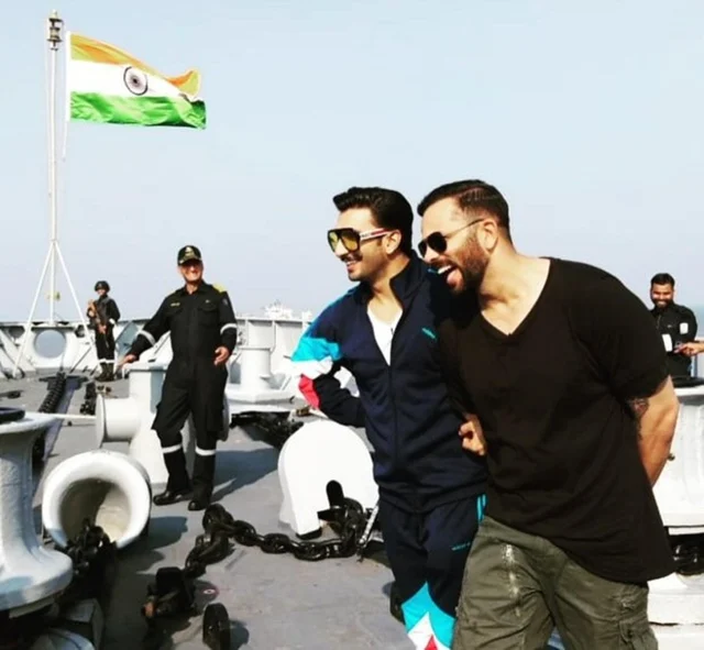 ‘Simmba’ duo Ranveer Singh and Rohit Shetty have a rendezvous with the Indian Navy
