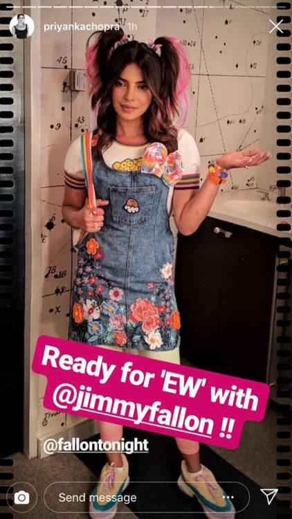 Priyanka Chopra dons a schoolgirl avatar for Jimmy Fallon’s show; see pic
