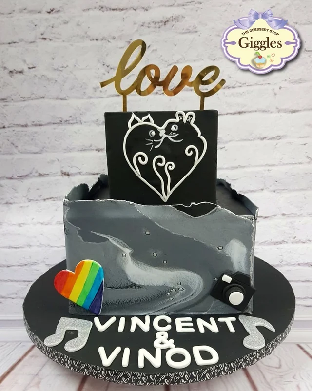 Vinod and Vincent’s wedding cake