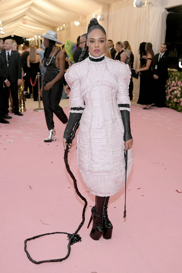 Back off Rapunzel, Tessa Thomson has a longer braid at Met Gala 2019