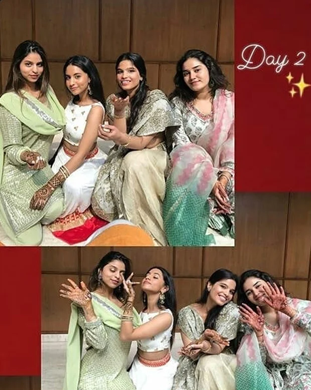 Suhana Khan looks beautiful as she goes traditional for a family wedding