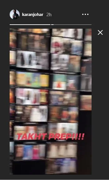 Karan Johar shares ‘Takht’ prep video to shut down rumours of film being shelved