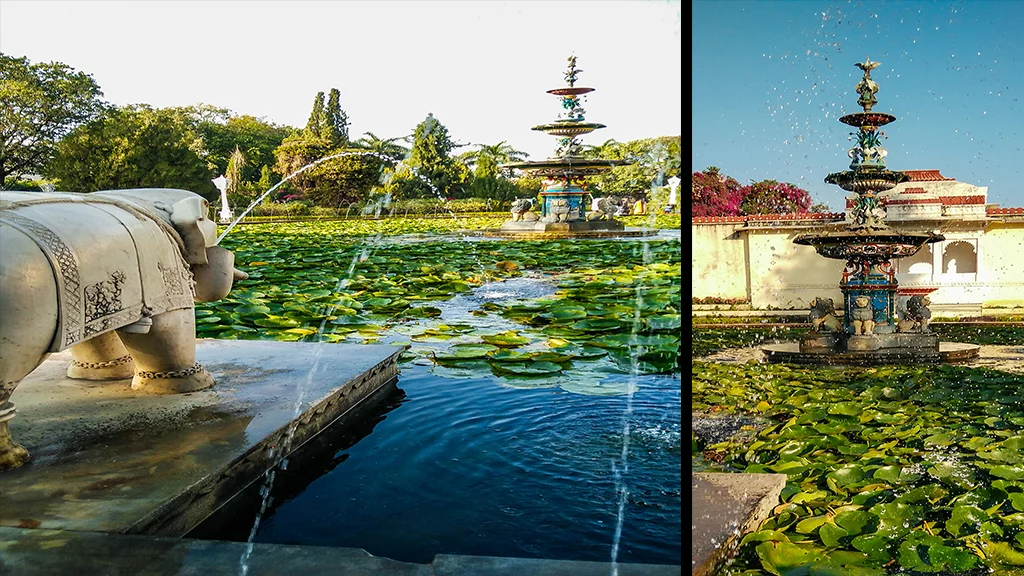 The gorgeous lotus pool around which elaborate dance and music performances used to be staged by the maidens. It comes into full bloom in February each year.