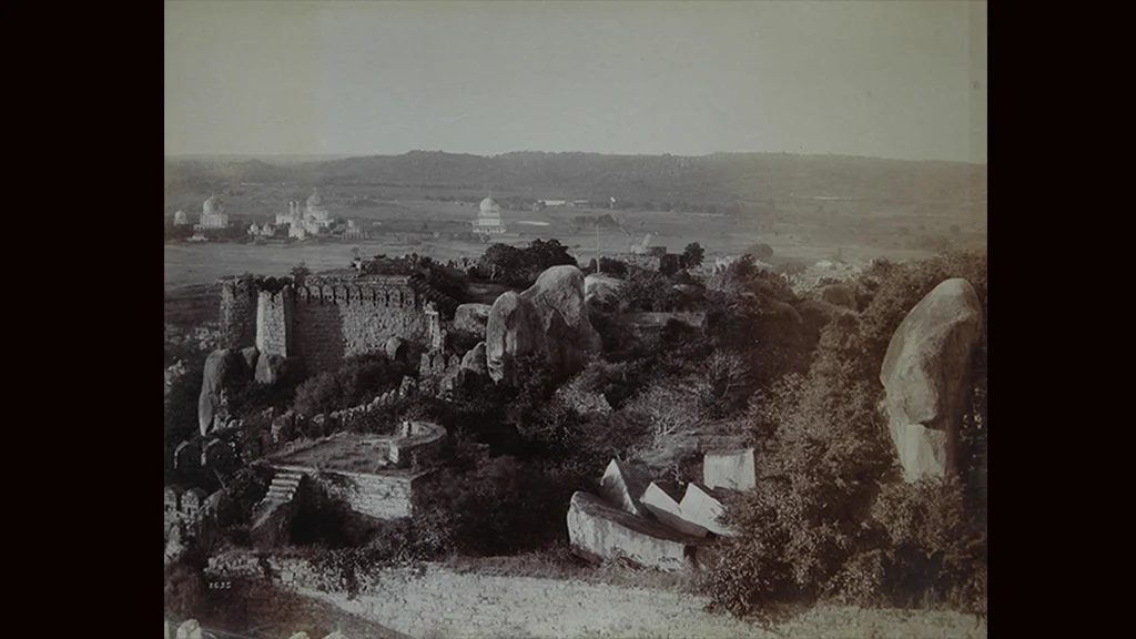 View from the top of the Golconda Fort, Hyderabad 
