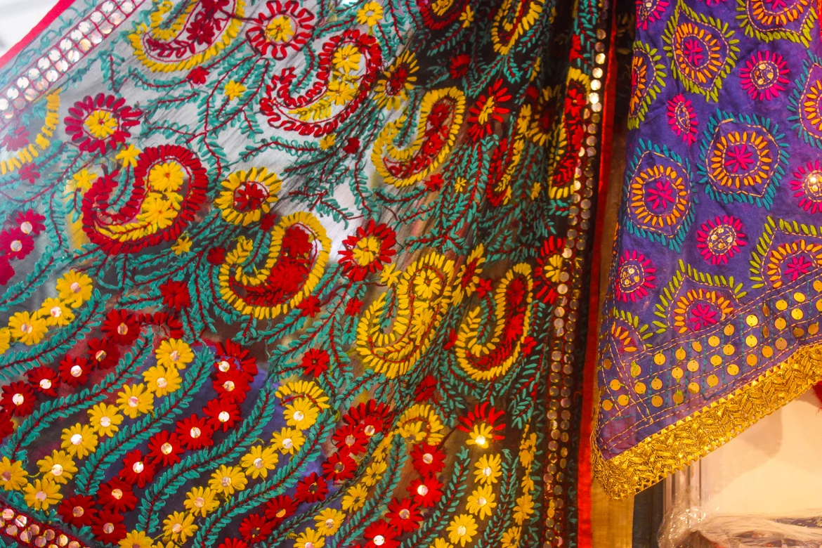 A traditional bridal trousseau in Punjab is incomplete without a <i>phulkari</i>