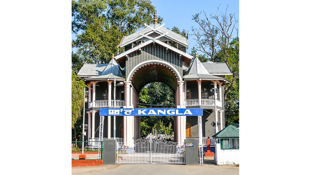 The main entrance of the Kangla Fort. 