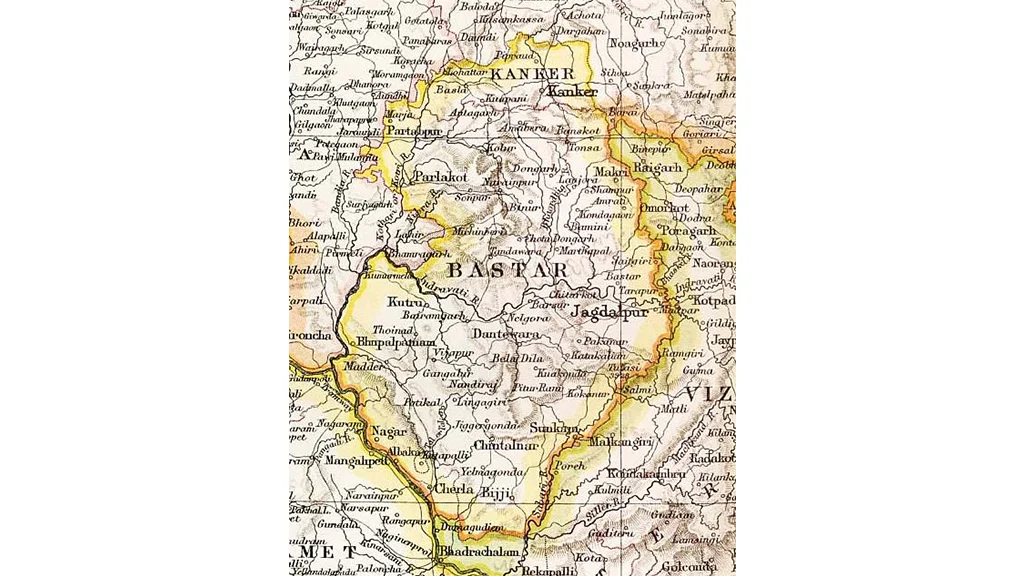 Map of the Kingdom of Bastar