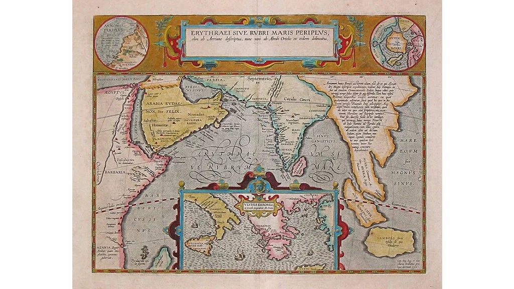 One of the maps from the Periplus of the Erythraean Sea