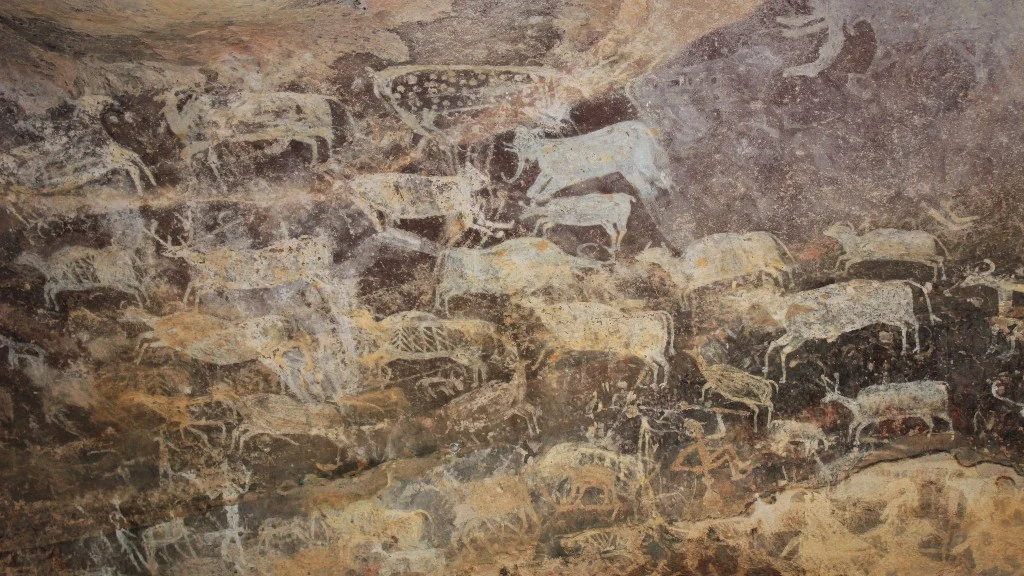 Cave Painting from Bhimbetka 