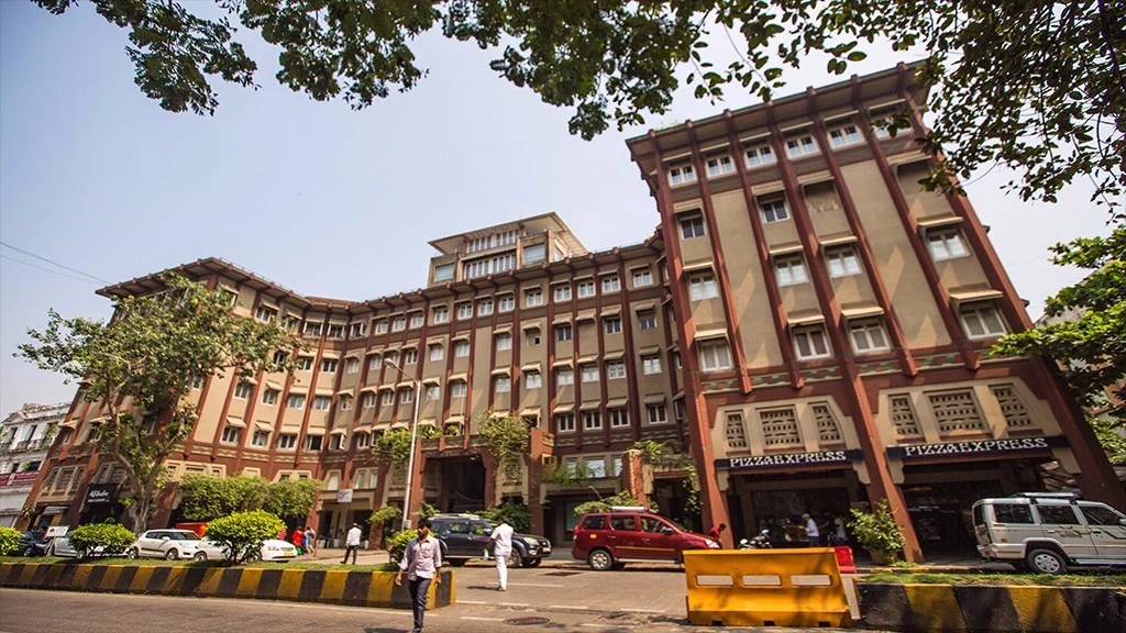 The impressive Dhanraj Mahal in Colaba