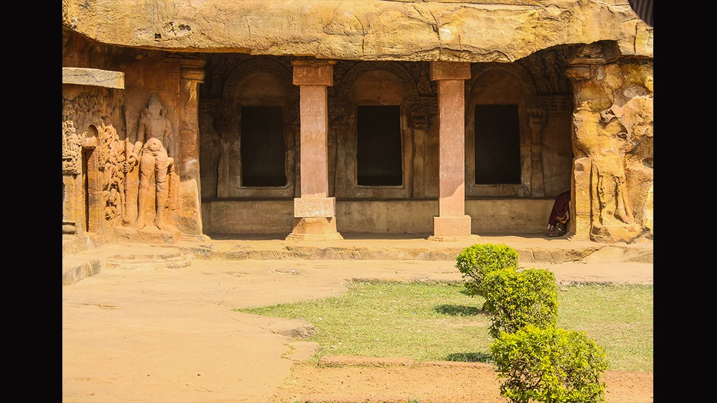Rock-cut caves at Khandagiri