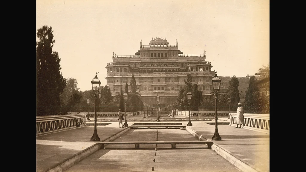 Chandra Mahal, City Palace Complex, Jaipur by Bourne and Shepherd circa 1885 CE
