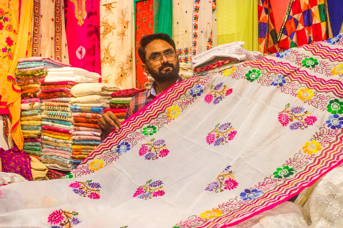 <i>Phulkari</i> is a popular weave even today