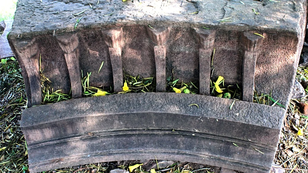 Unfinished construction parts found at the Bhojeshwar Temple