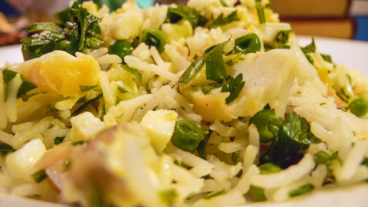 <i>Kedgeree</i> is a popular breakfast dish in the UK