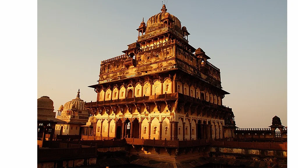 The palace is made purely of stone and bricks
