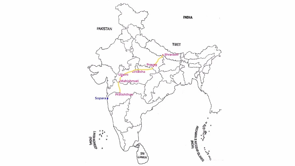 Map of Dakshinapath