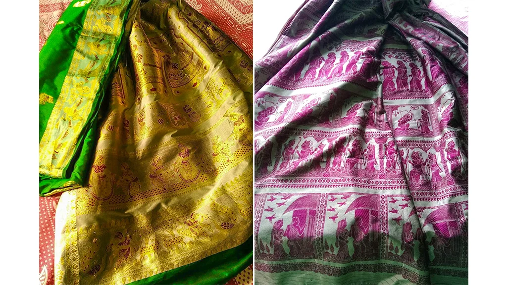 Vibrant Baluchari Weaves