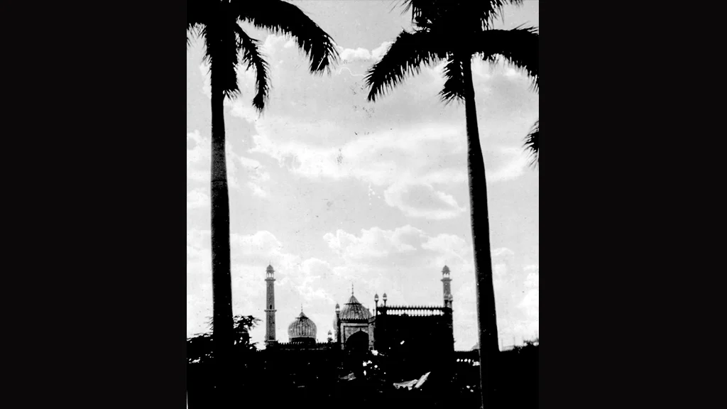 Silhouette of Jama Masjid