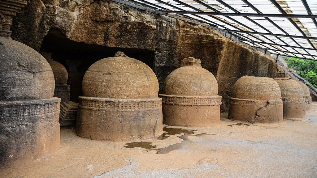 A cluster of <i>stupas </i>