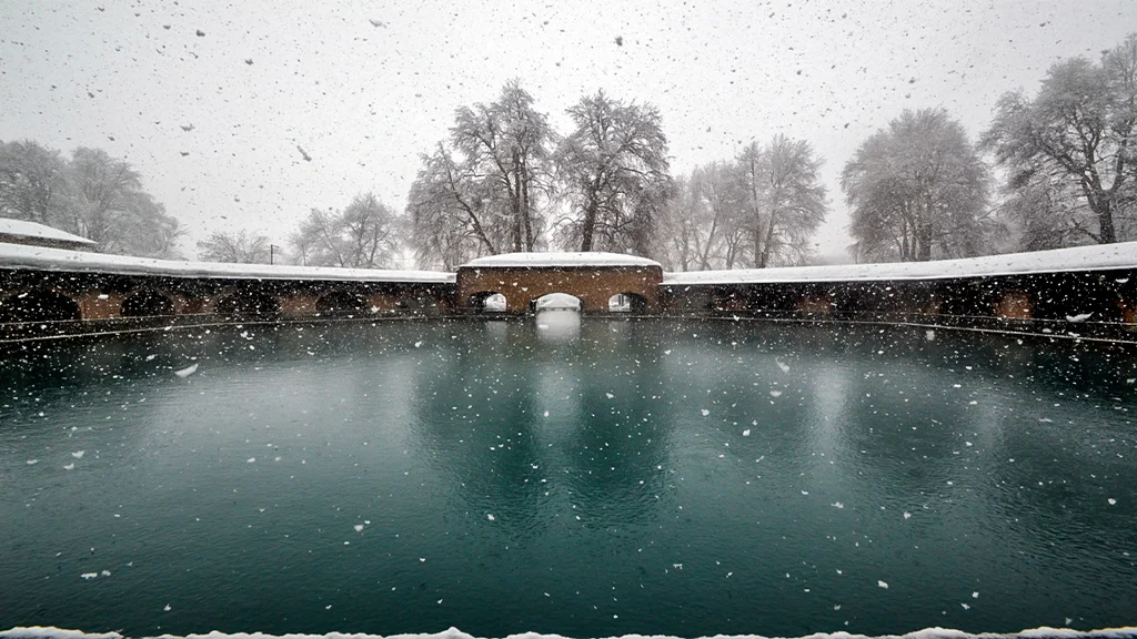 Spring of Verinag during winter 