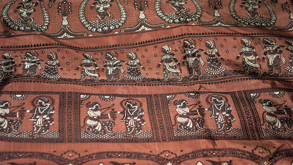 Baluchari saris are known for their pictorial themes