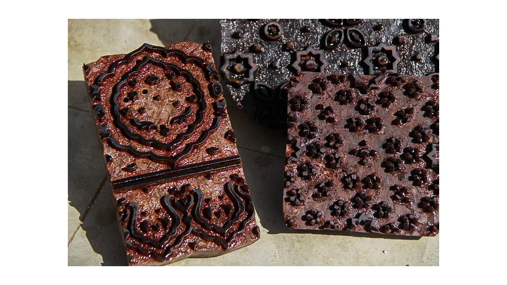 Ajrakh print blocks 