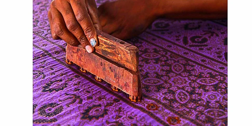 Block print of Ajrakh 