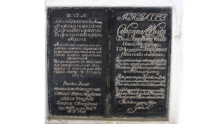Tombstone of Job Charnock 