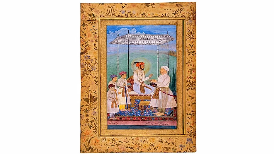 Emperor Shah Jahan with his three sons 