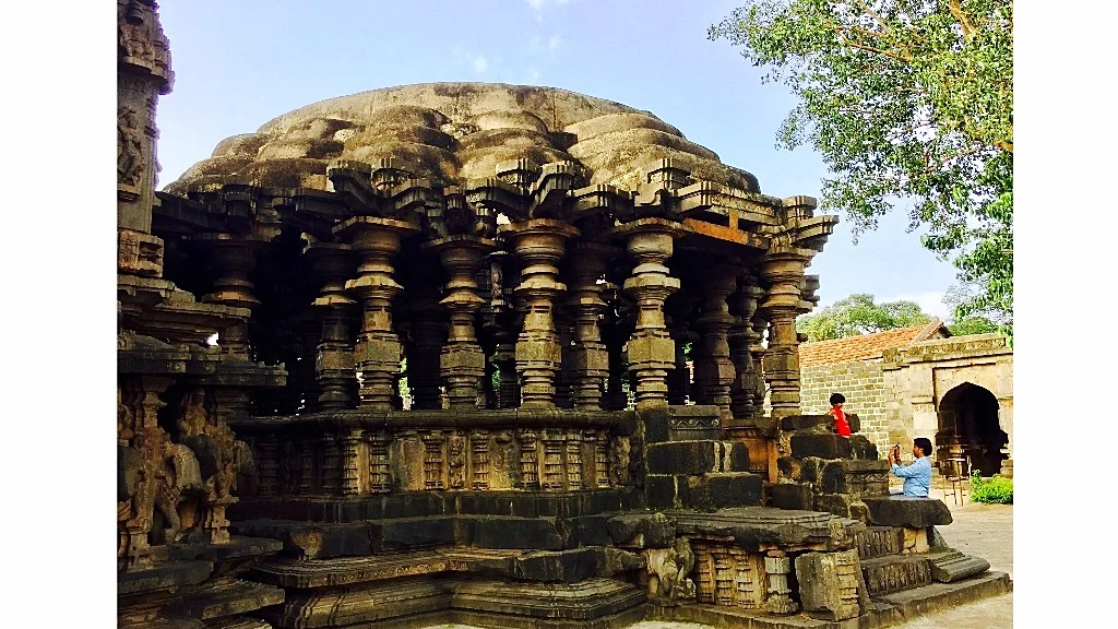 A view of the Kopeshwar temple from outside