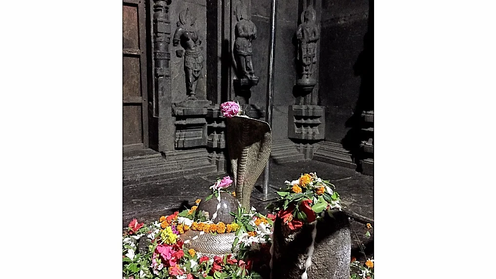 Vishnu & shiva in ling form in the inner sanctum
