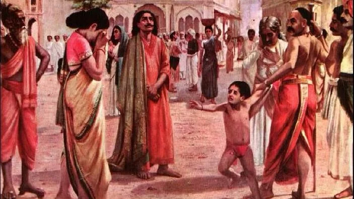 An image of <i>Harishchandra in distress</i>