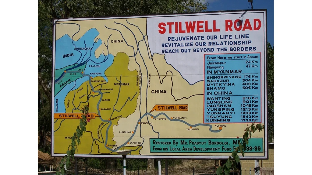 Present day signpost outside Ledo