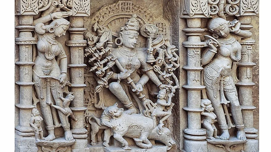 Sculpture of Mahishasurmardini