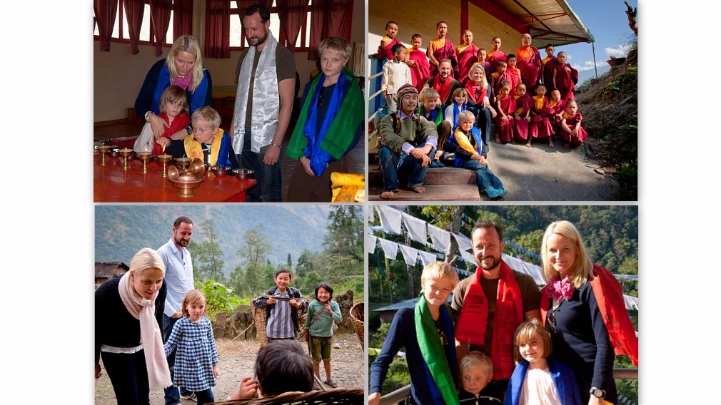 Prince of Norway, Haakon Magnus with his family in Sikkim 