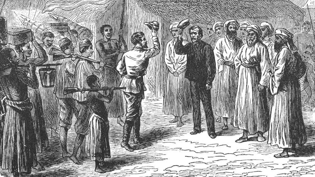 An illustration from Stanley’s 1872 book- <i>How I Found Livingstone</i>