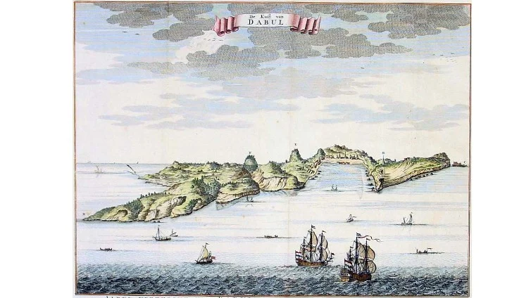 ‘A view of Dabul’ by Francois Valentijn, 1724