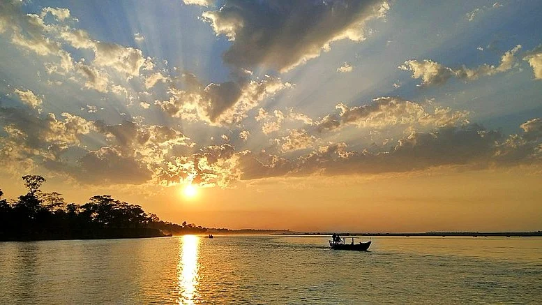View of Brahmaputra river, Assam
