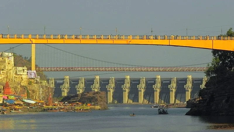Omkareshwar dam on Narmada River 