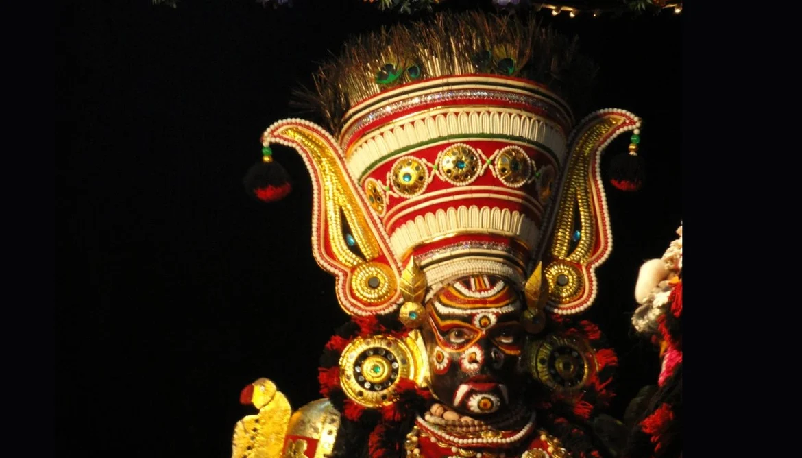 Artist from Yakshagana, the folk theatre of Coastal Karnataka