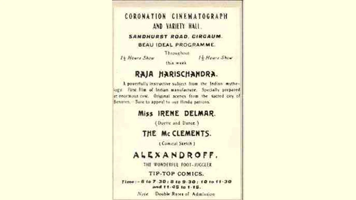 Publicity poster of film Raja Harishchandra, 1913