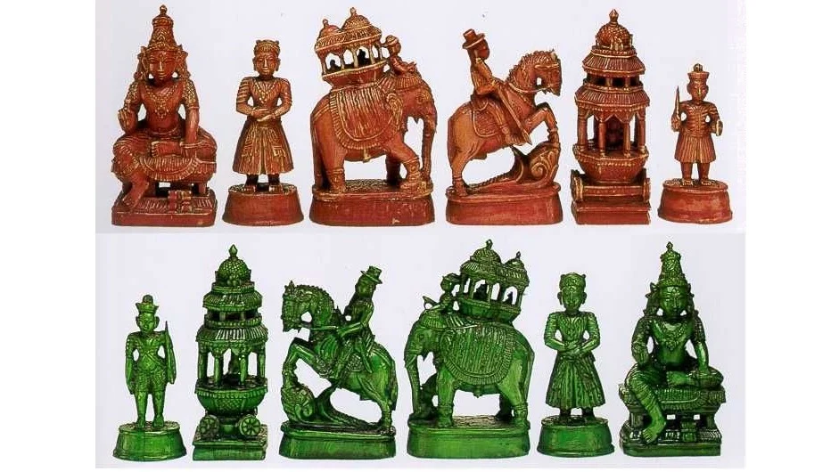 Chaturanga pieces from South India