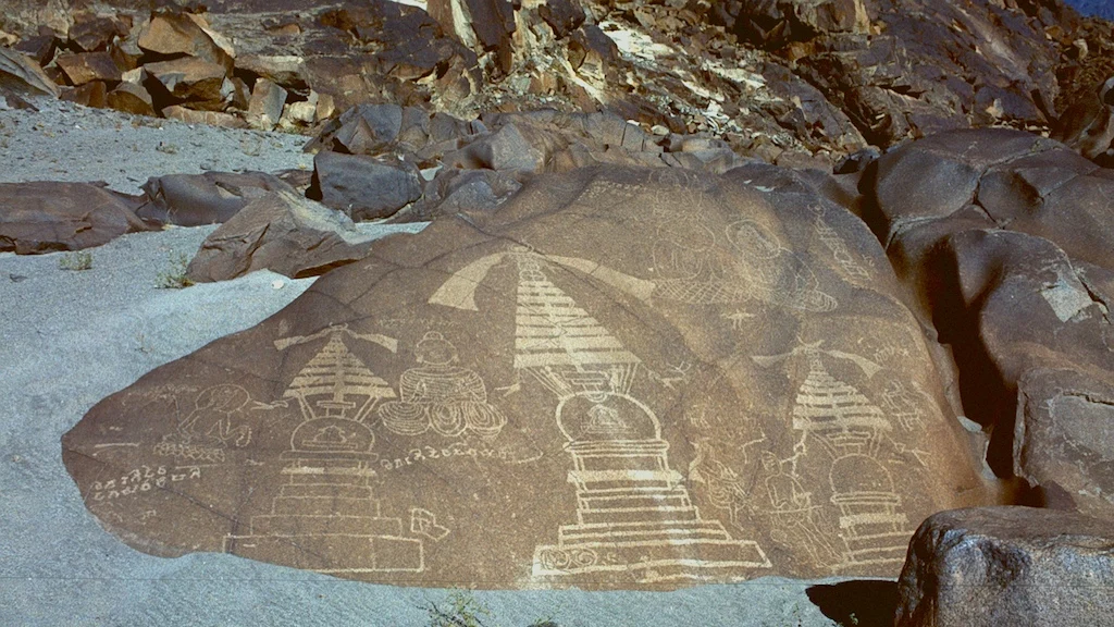 Buddhist Petroglyphs at Chilas