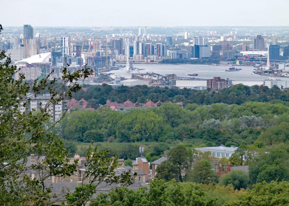 View from the top of the Severndroog Castle 