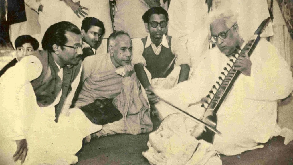 Bose playing the <i>Esraj </i>