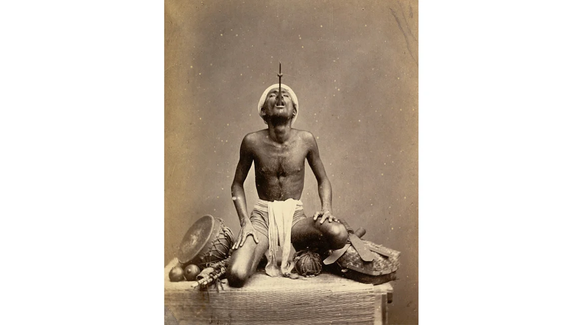 Sword Swallower, Madras,1870 