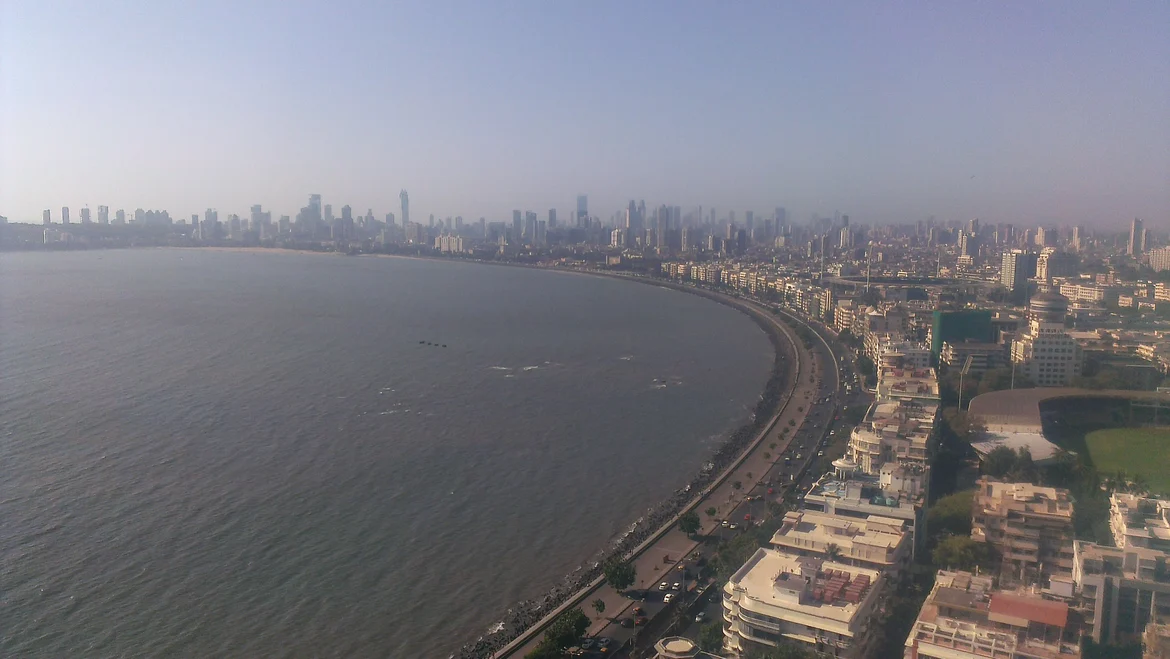 Art Deco Strip along Marine Drive today